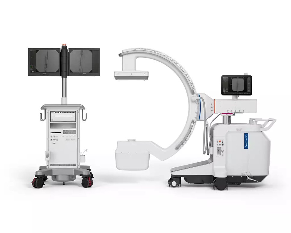 Refurbished mobile C-arm with monitor cart